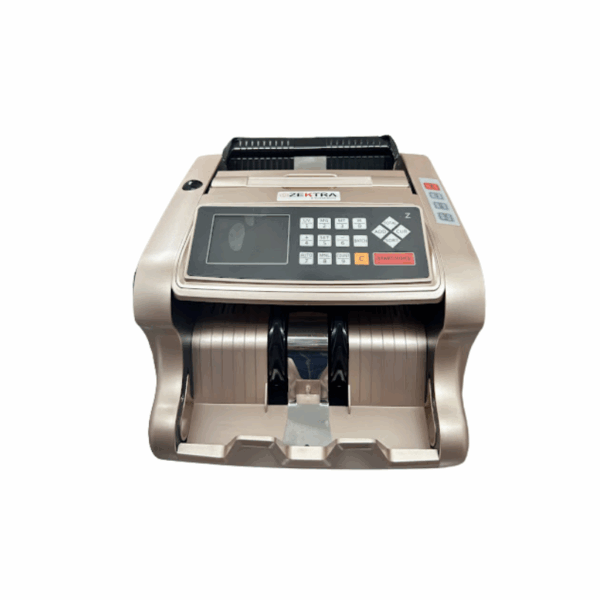 Zektra Mix Value Currency Counting Machine with Fake Note Detection (Gold Color) - Image 8